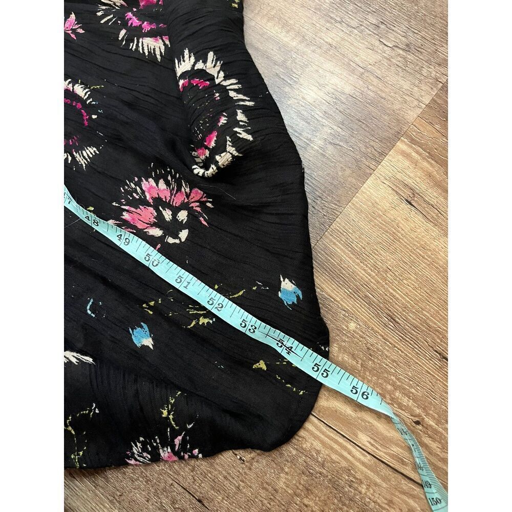 Free People intimately Garden Party Maxi Dress Tiered Smocked Women's M Black * - Picture 11 of 12